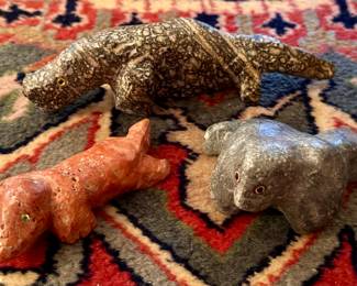 Carved Alabaster Sea Creatures