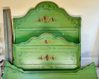 Hand Painted Queen Bed
