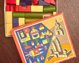 Vintage Wood Building Blocks
