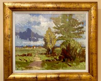 Landscape Framed Oil, Signed Alex (McKenna)