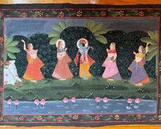 Many Indian Paintings on Cloth