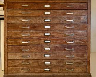 Vintage Architect Chest