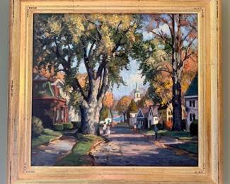 "Newburyport" Oil on Canvas, Signed Ken Knowles