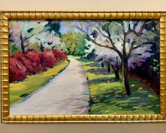 "Arnold Arboretum" Oil on Canvas, Signed C. Hendrick