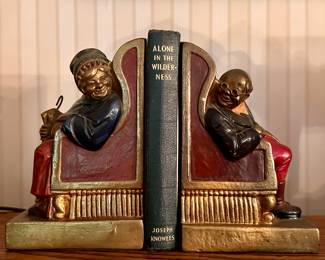 Vintage Bronze Bookends