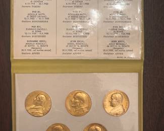 The Popes of the XX Century Coin Set