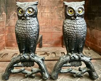 Fabulous Antique Andirons (Rostrand)