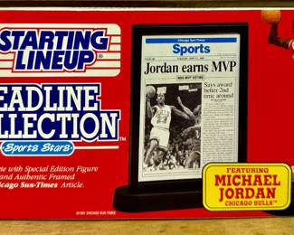Starting Lineup Headline Collection Featuring Michael Jordan