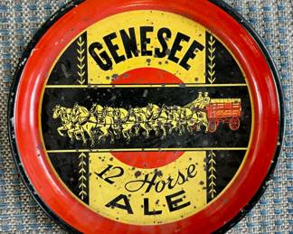 Vintage Genesee 12 Horse Ale Serving Tray
