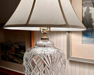 (2) Waterford Crystal Lamps
