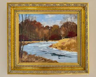 "Spring Thaw" Oil on Board, Signed Don Grieger