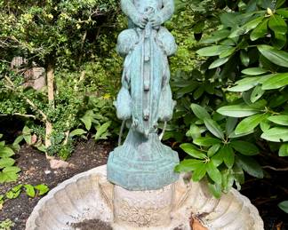 "Child on Seahorse" AP Bronze Fountain by Beatrice Fenton
