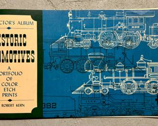 Historic Locomotives Color Etch Prints
