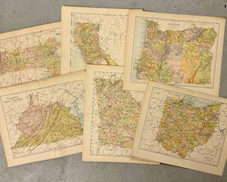 Vintage State Maps
