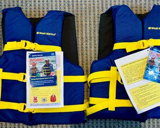 (2) New West Marine Life Jackets