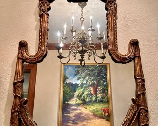 Ornate Gold Gilt Mirror