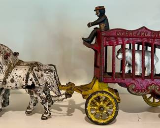 Antique Kenton Cast Iron Circus Wagon