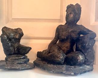 Hand Painted Nude Sculptures