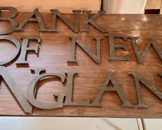 "Bank of New England" Letters