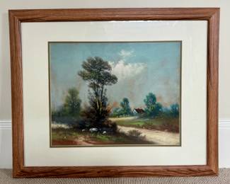 "Country Road" Signed Pastel