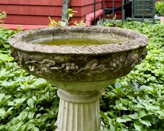 Cement Bird Bath