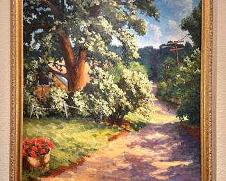 Landscape Oil on Canvas, Signed Jerry Clarke '95