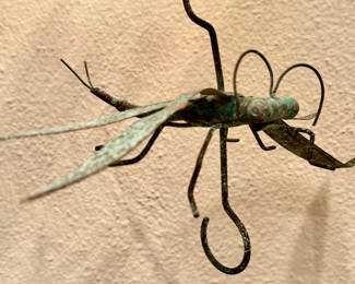 Patinated Copper Dragonfly
