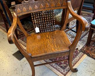 Love this empire style oak and twist chair.  Very comfortable