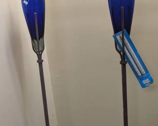 Cobalt outdoor , free standing torches