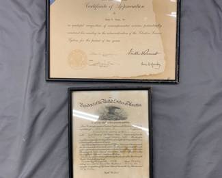 U.S. NAVY DISCHARGE DOCUMENTS, 1930'S