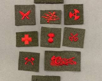 U.S. MARINE CORPS WW2 SERVICE GREEN STRIKERS #1