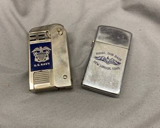 PAIR OF U.S. NAVY LIGHTERS ZIPPO