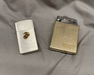 PAIR OF U.S. MARINE CORP LIGHTERS