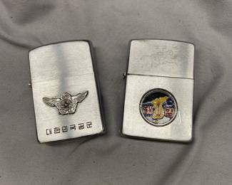 PAIR OF KOREAN MADE MILITARY LIGHTERS