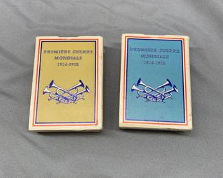 FRENCH PLAYING CARDS GAME OF THE FIRST WORLD WAR