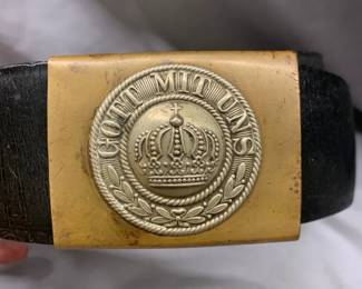 WW1 PRUSSIAN BELT BUCKLE WITH BELT