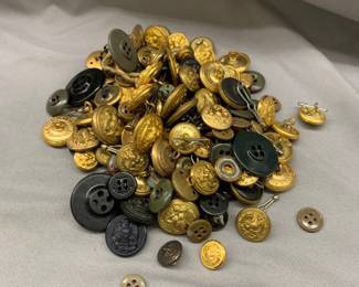 PILE OF U.S. NAVY/MARINE CORPS BUTTONS