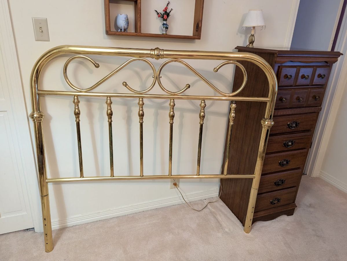 Brass Bed Headboard for Double Bed - $40.