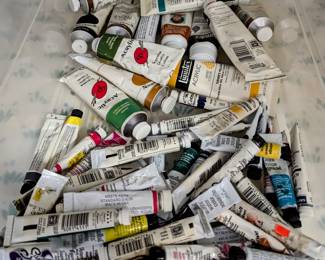 LOTS OF PAINT - Acrylic, Watercolor, Oil.