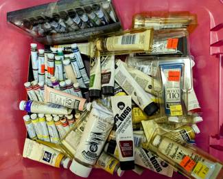 LOTS OF PAINT - Acrylic, Watercolor, Oil.