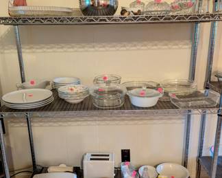 Lots of MCM Glassware - GlasBake, Fire King, Anchor Hocking, etc. - priced to sell!