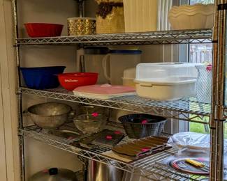 More planters and vases, kitchenware, silk plants!