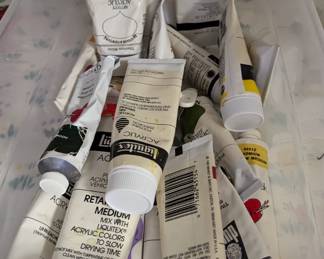 LOTS OF PAINT - Acrylic, Watercolor, Oil.