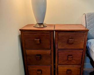 Small Antique 3-Drawer Chests - $30 each - two (2) available - 14" wide, 14" deep, 28" tall.