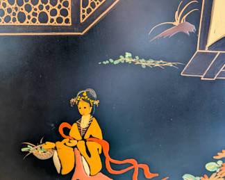 Gorgeous Asian Cabinet - close-up of detail work.