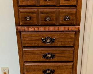 Lingerie Chest -$55 - 7 Drawers = 20" wide, 16" deep. 49" tall.