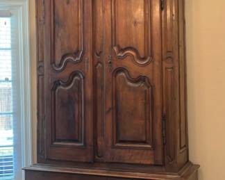 18th Century French Louis XV Period Walnut Armoire Pantalonnier