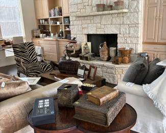 Solid Oak Cloverleaf Side Table