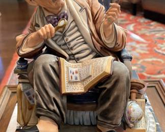Vintage Porcelain Capodimonte Collectible Figurine “The Professor”
