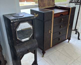 Pair of Antique Coffee / Tea Bins